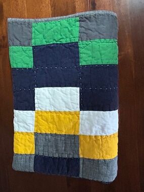 Pottery Barn Kids Logan Patchwork Quilt – Vibrant Multi-Color Block Stripe